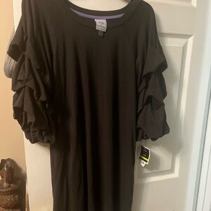 Ladies new black dress.  Knee length. VIVI brand.